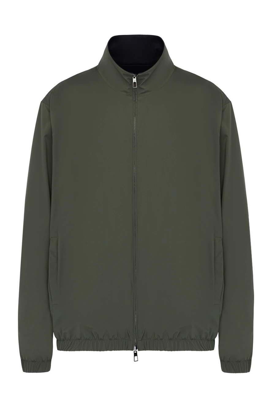 Loro Piana куртка чоловіча зелена двостороння з нейлону 179290 - фото 1
