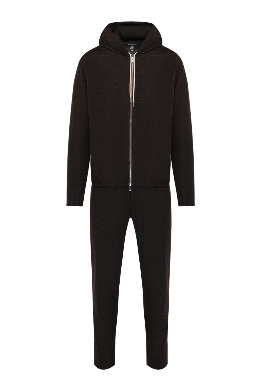 Tombolini brown men's walking suit made of wool and polyamide 179631 - photo 1