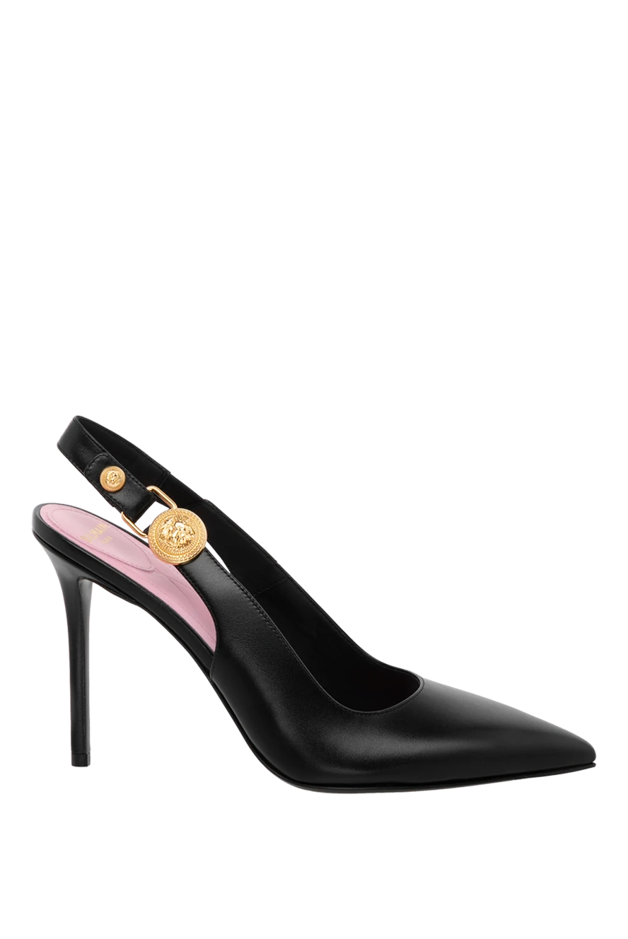 Balmain black women's heels made of genuine leather 179740 - photo 1