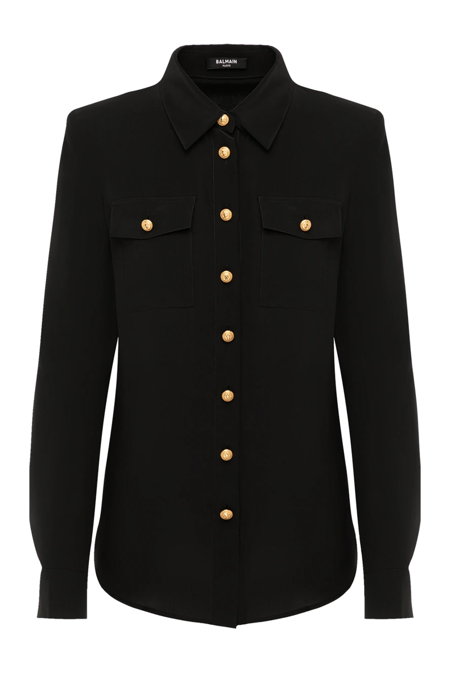 Balmain black silk blouse for women 179745 - photo 1