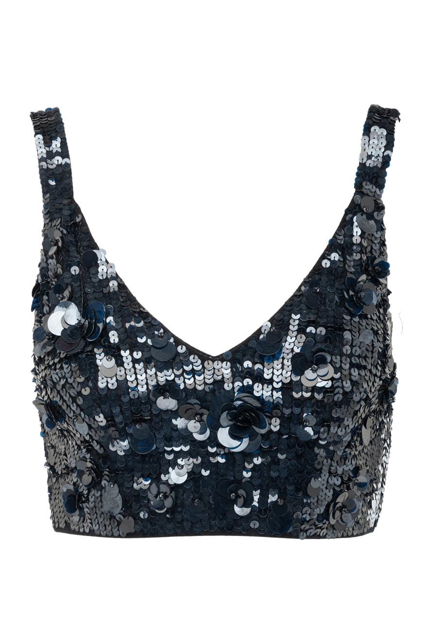 P.A.R.O.S.H. women's blue top made of polyamide and elastane 179790 - photo 1