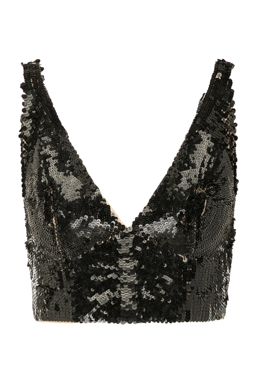 P.A.R.O.S.H. women's black top made of polyamide and elastane 179793 - photo 1
