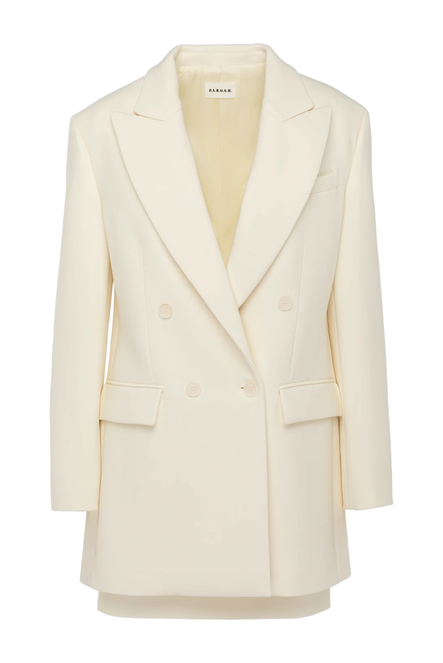P.A.R.O.S.H. women's suit with a skirt white 179797 - photo 1