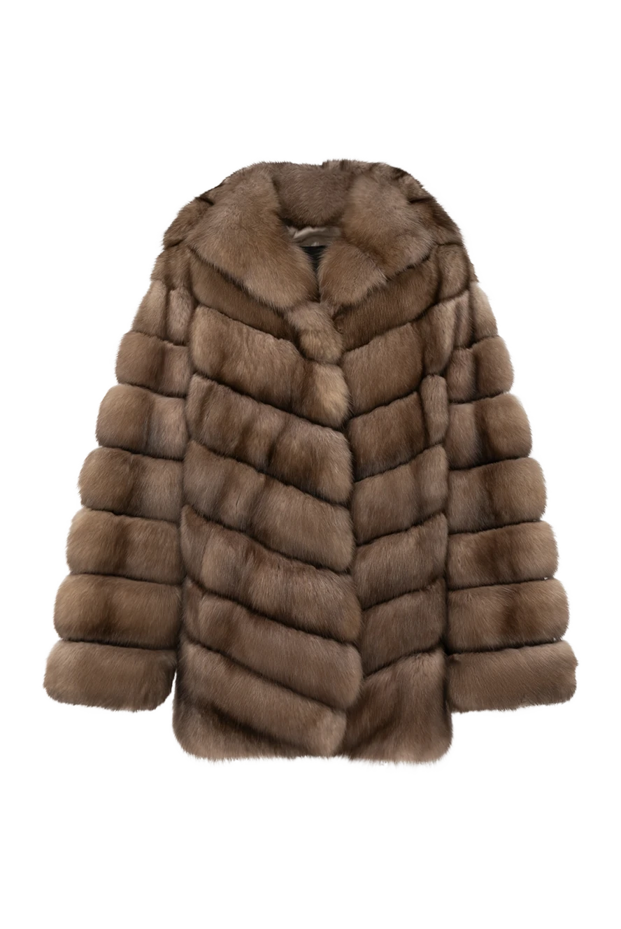 Giorgio Magnani women's beige sable fur coat 179848 - photo 1