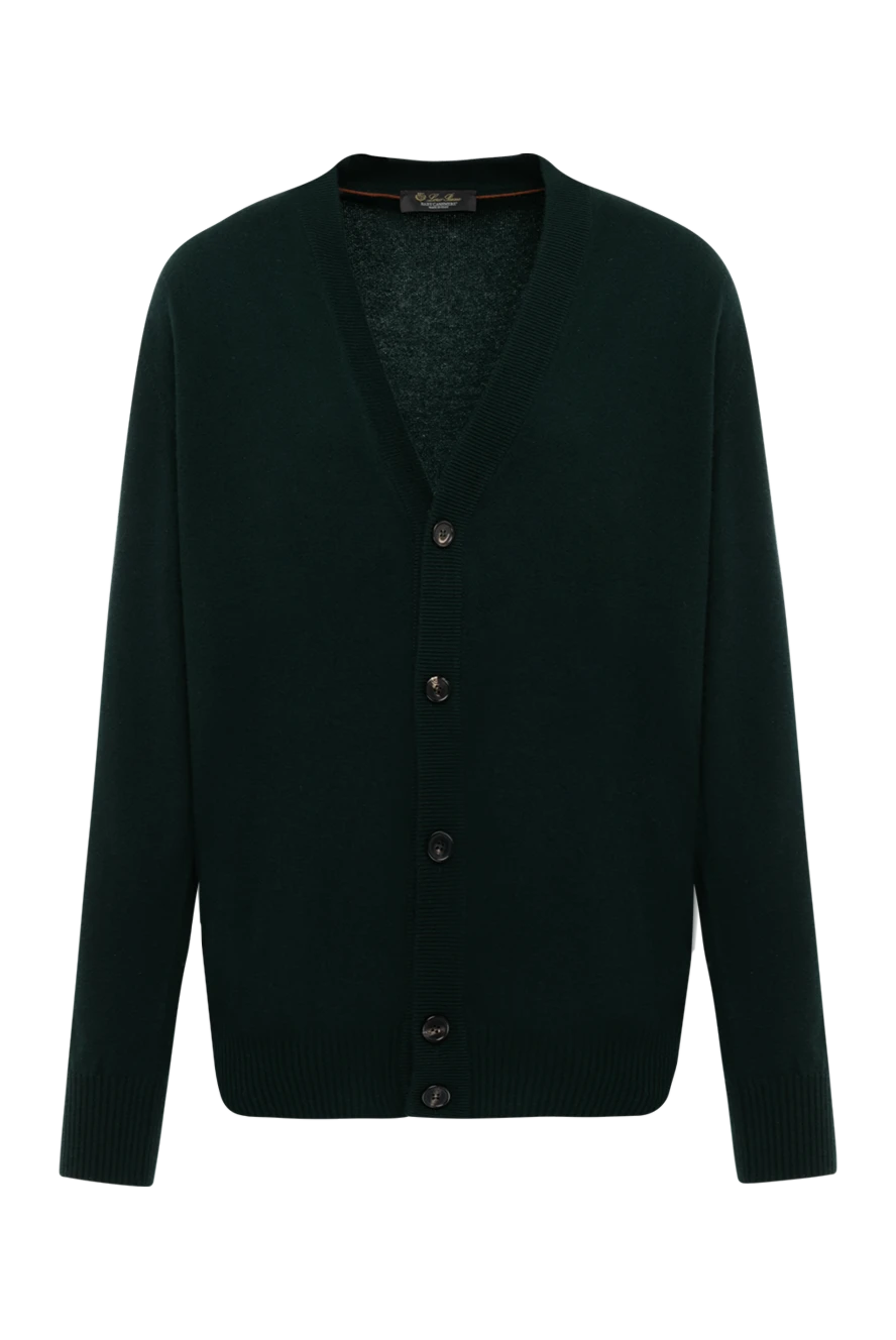 Loro Piana кардиган чоловічий чорний із кашеміру 179856 - фото 1