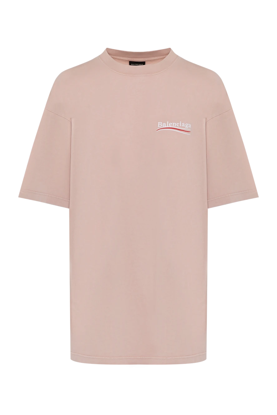 Balenciaga women's pink t-shirt made of cotton 179862 - photo 1