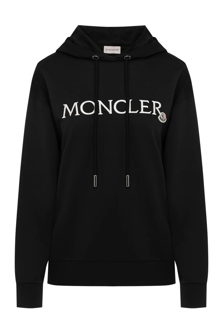 Moncler худі жіноче чорне з бавовни 179866 - фото 1