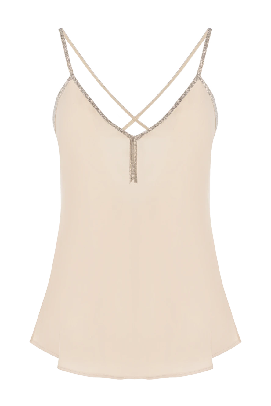 D.Exterior women's beige top with lurex 181101 - photo 1