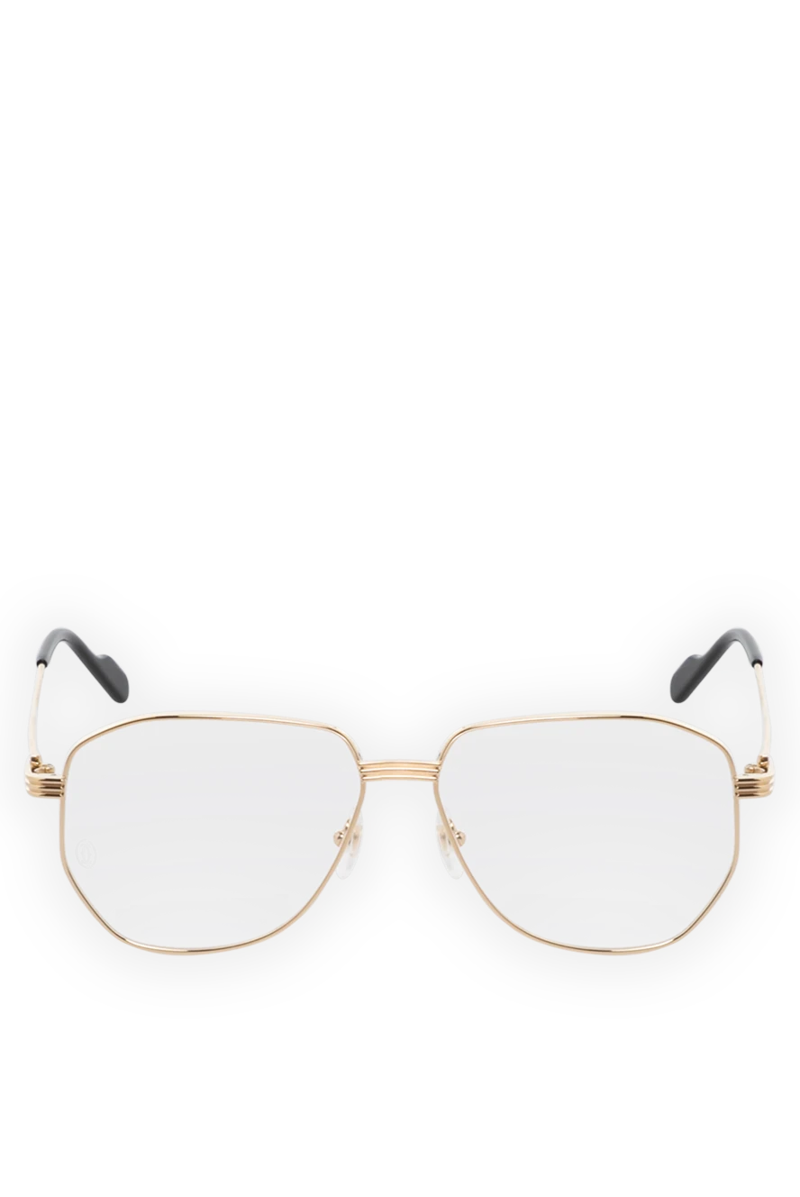 Cartier окуляри чоловічі із титану жовті 181247 - фото 1