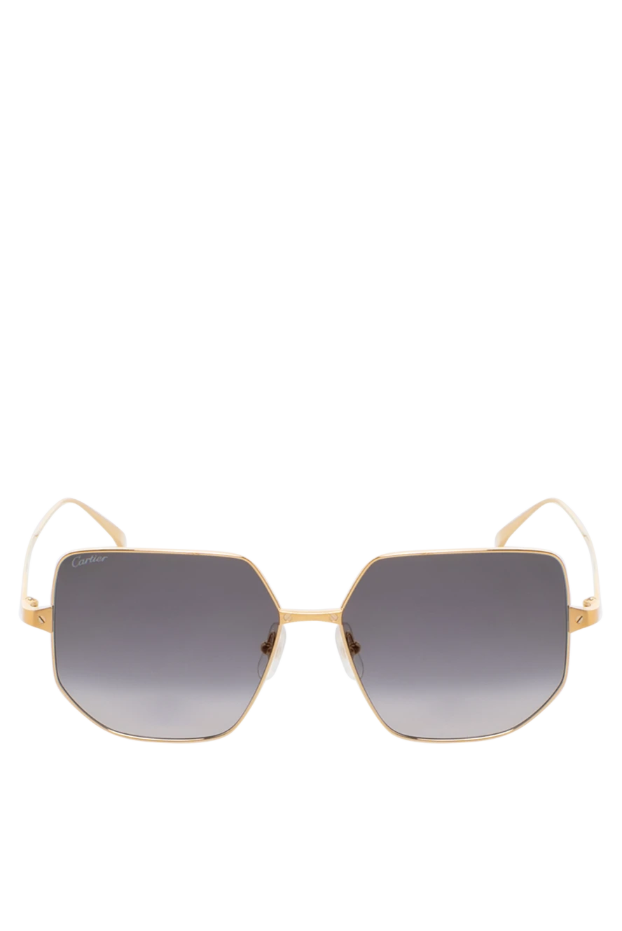 Cartier окуляри чоловічі із титану жовті 181249 - фото 1