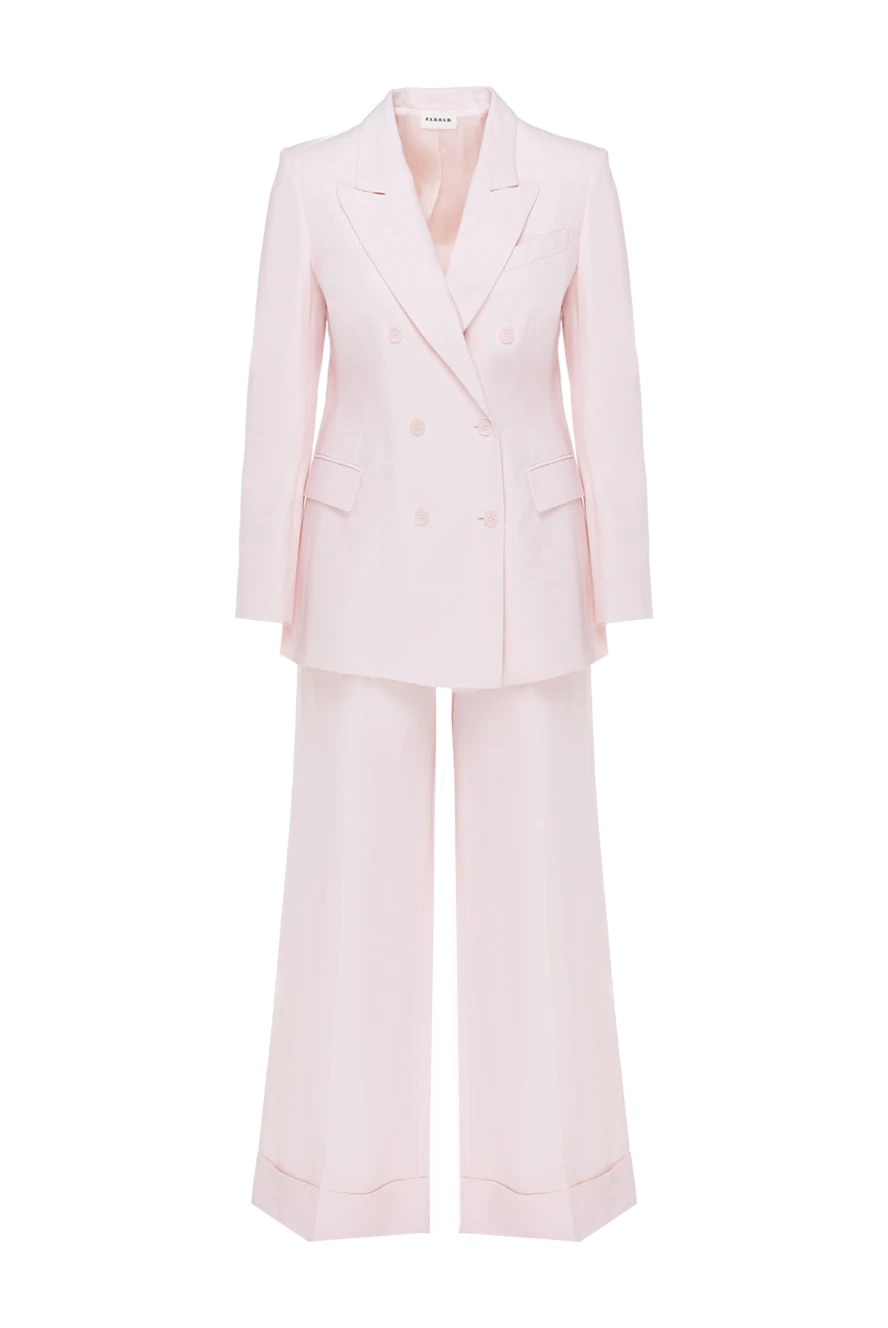 P.A.R.O.S.H. suit with wide trousers for women pink 181270 - photo 1