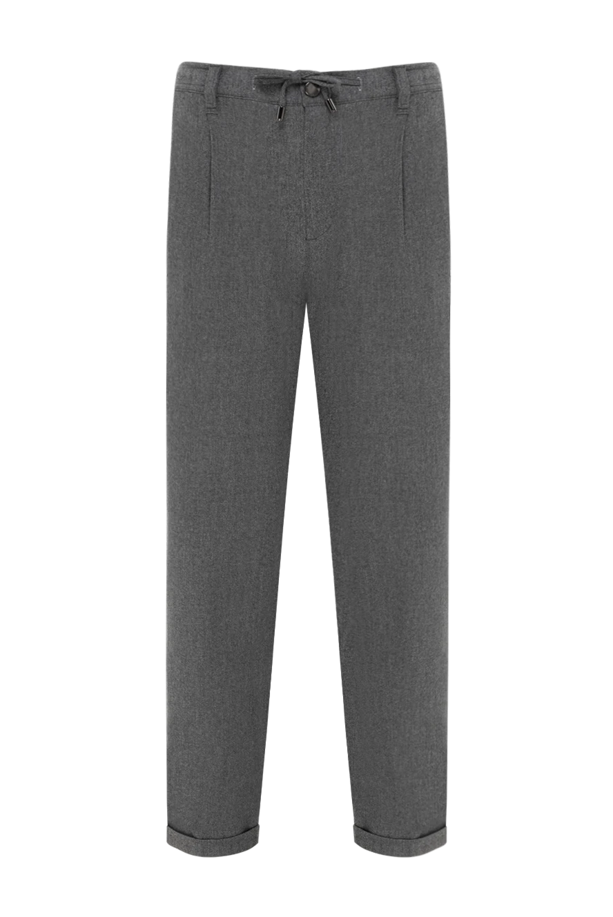 Scissor Scriptor штани чоловічі сірі із защипами 184778 - фото 1