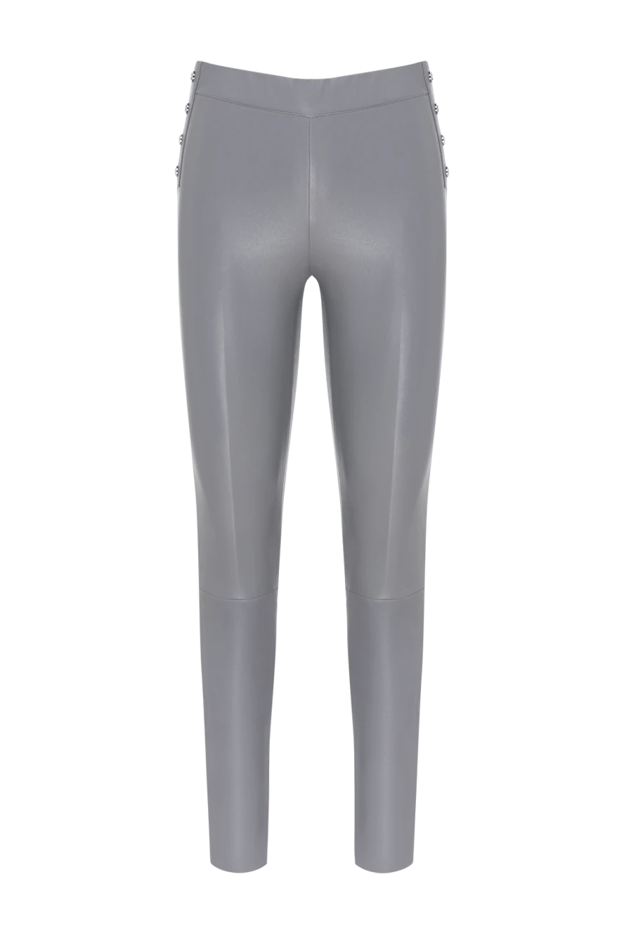 Max&Moi women's gray leggings made of genuine leather 184802 - photo 1