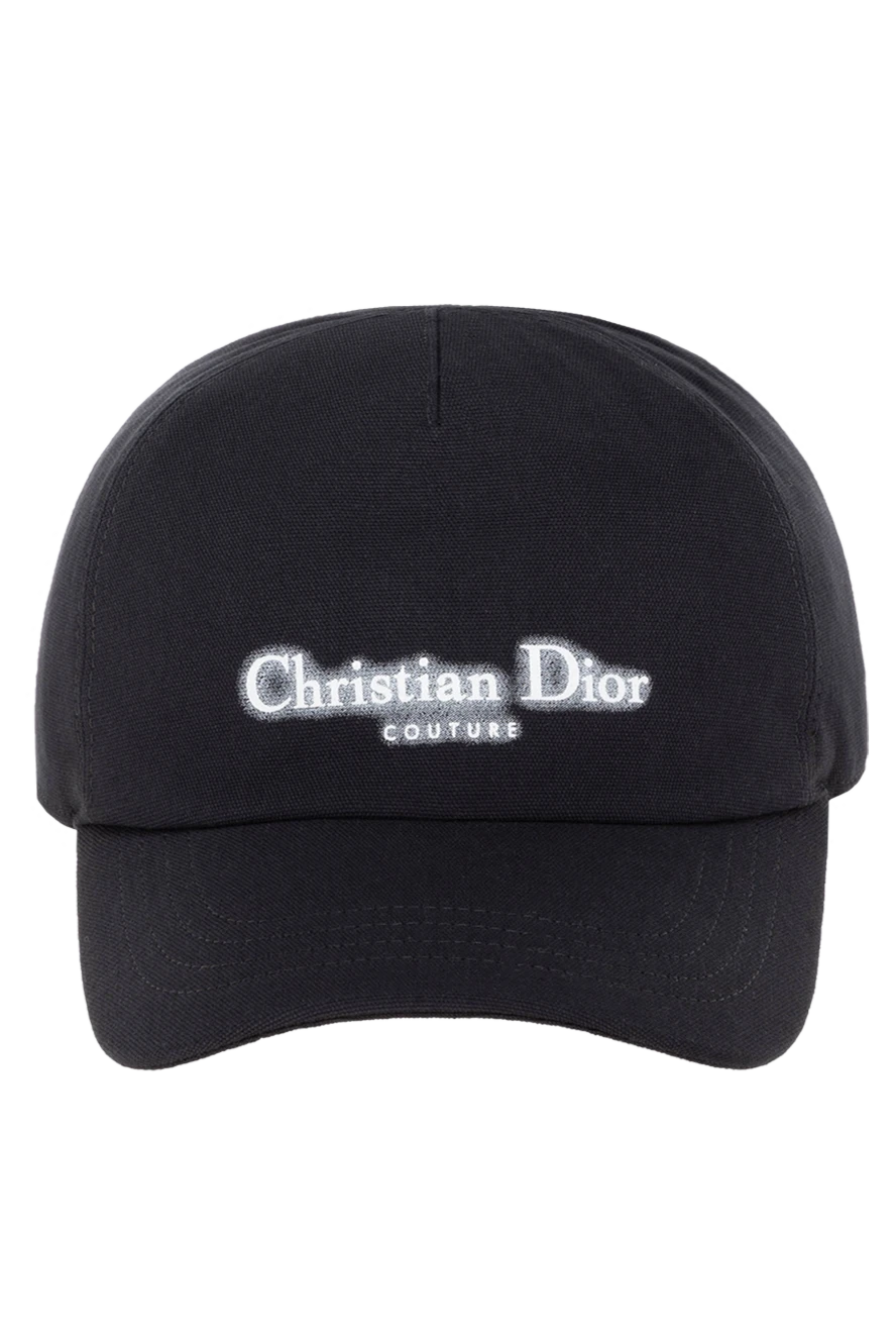 Dior бейсболка чоловіча чорна з логотипом 185040 - фото 1