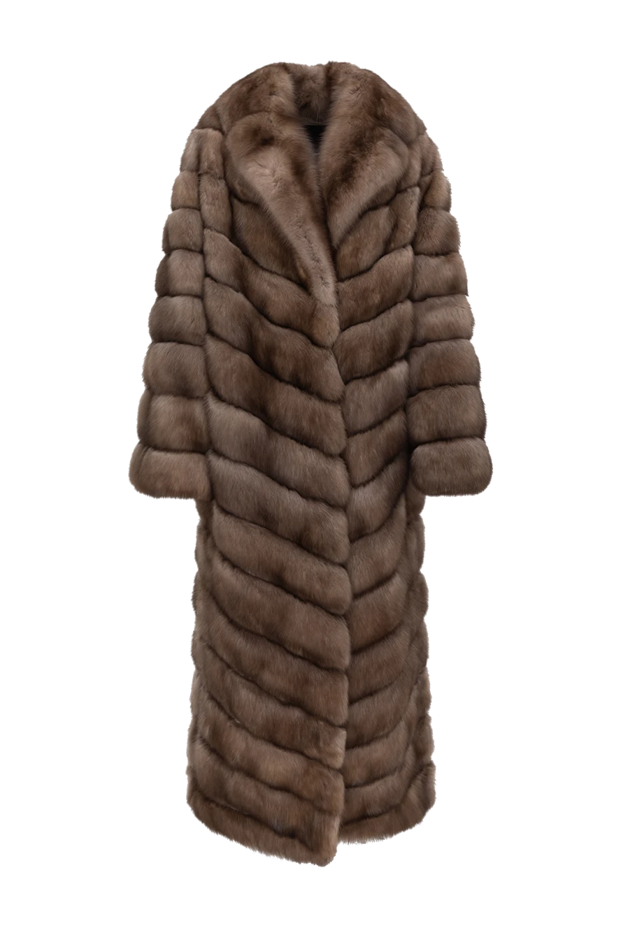 Giorgio Magnani long sable fur coat for women brown 185265 - photo 1