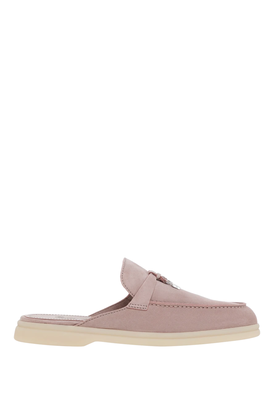 Loro Piana мюли babouche charms walk розовые женские 185278 - фото 1