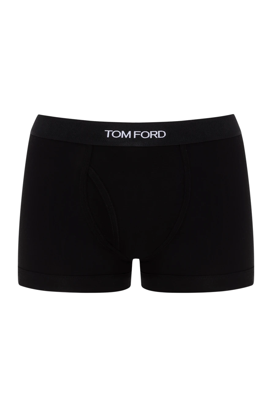 Tom Ford трусы боксеры черные мужские с логотипом 185449 - фото 1
