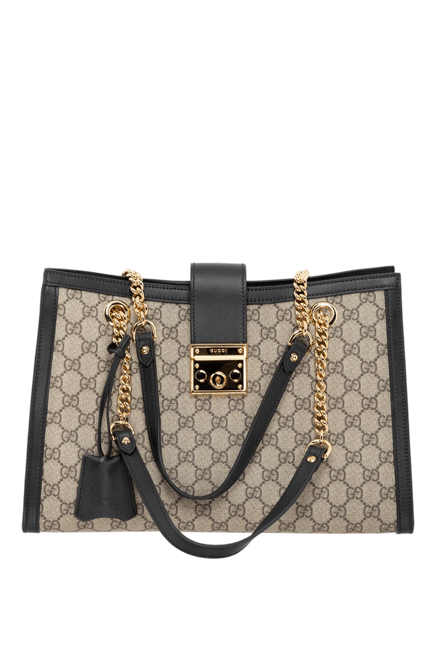 Gucci сумка на плечо padlock среднего размера бежевая 185498 - фото 1