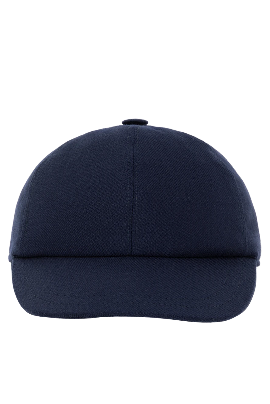 Kiton warm cashmere baseball cap blue for men 185705 - photo 1