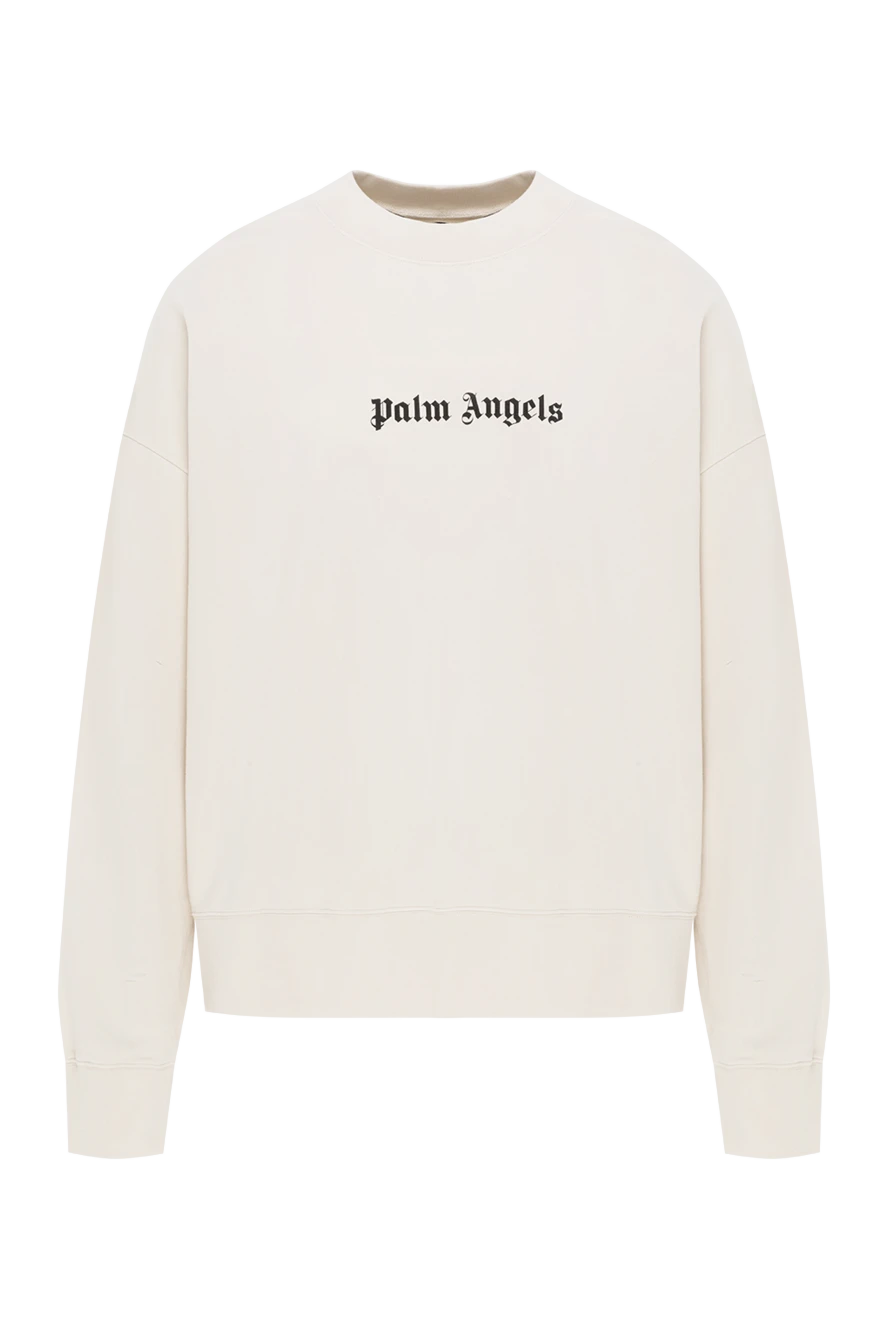 Palm Angels світшот з круглим вирізом та логотипом білий чоловічий 185959 - фото 1