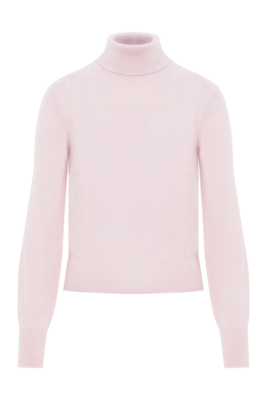 Peserico women's pink knitted golf shirt made of wool and cashmere 186445 - photo 1