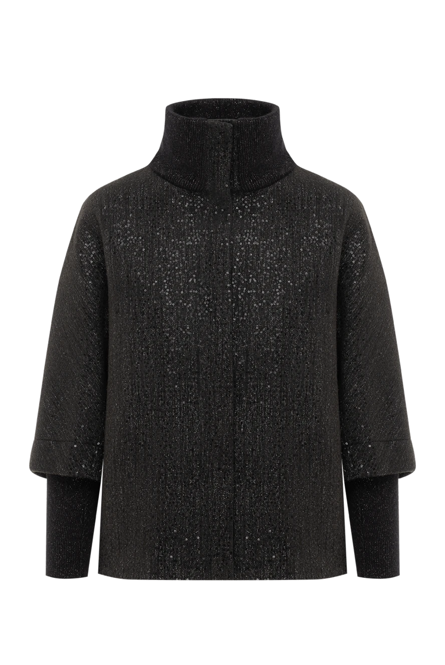 Peserico jacket with sequins and layered sleeves in brown 186446 - photo 1