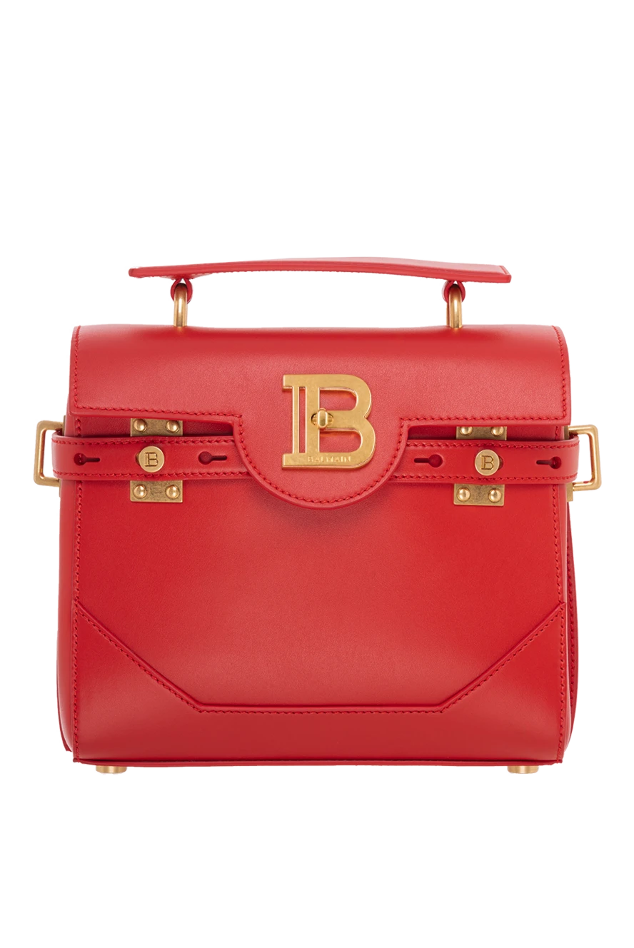 Balmain сумка b-buzz 23 из гладкой кожи красная женская 186465 - фото 1