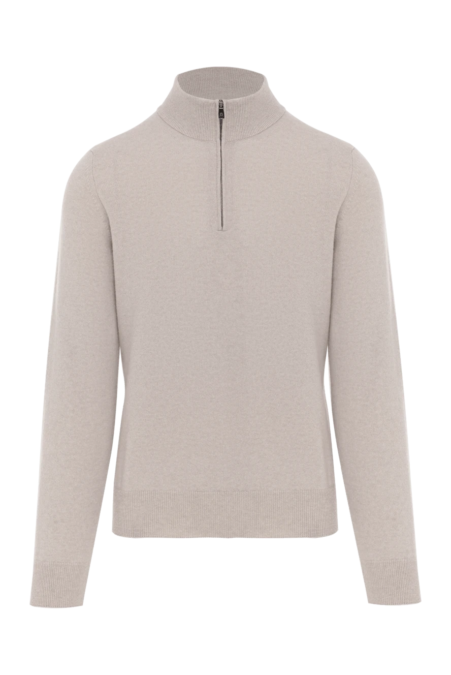 Corneliani beige wool and cashmere troyer with zipper 186607 - photo 1