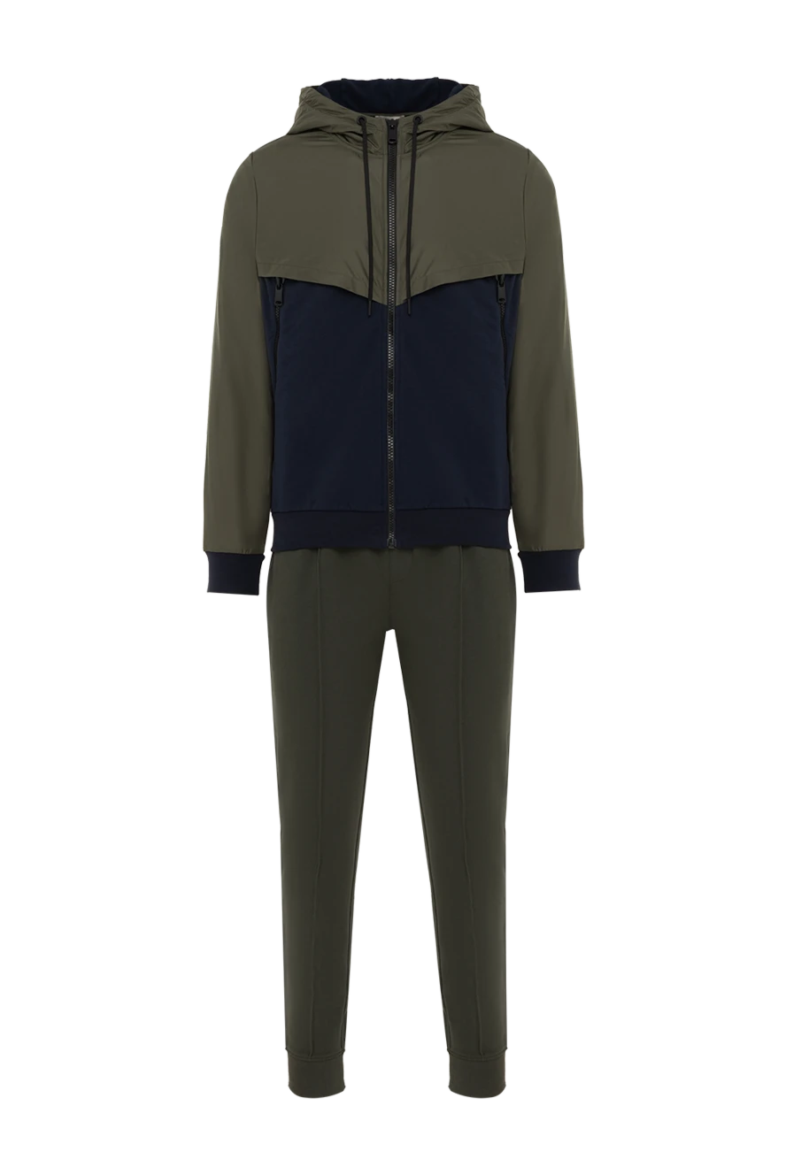 Corneliani прогулочный костюм мужской двухцветный с капюшоном 186638 - фото 1
