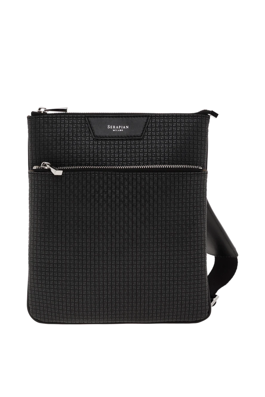 Serapian сумка flat messenger у чорному кольорі stepan 186660 - фото 1