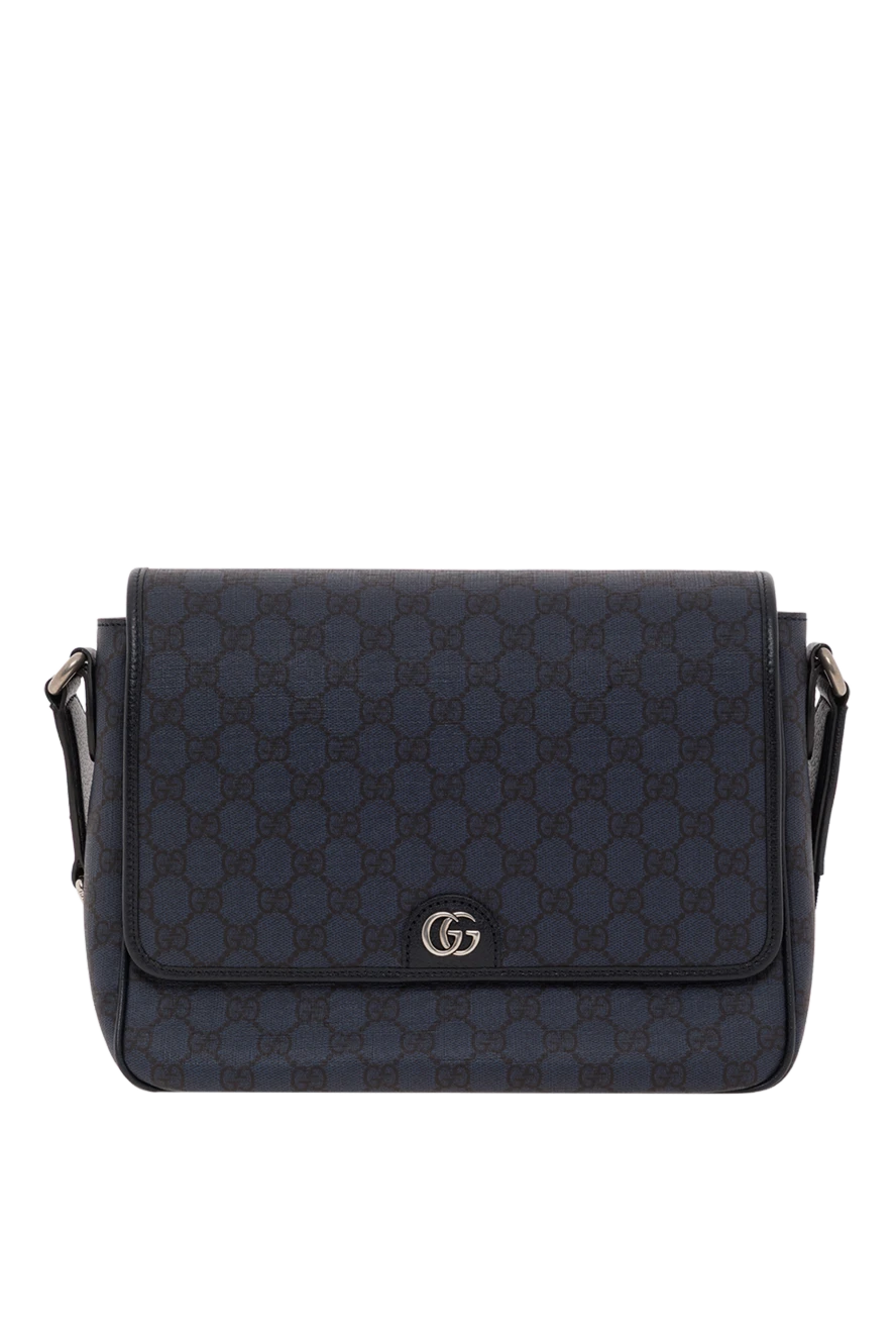 Gucci medium ophidia messenger bag in textile gg supreme tender blue 186758 - photo 1