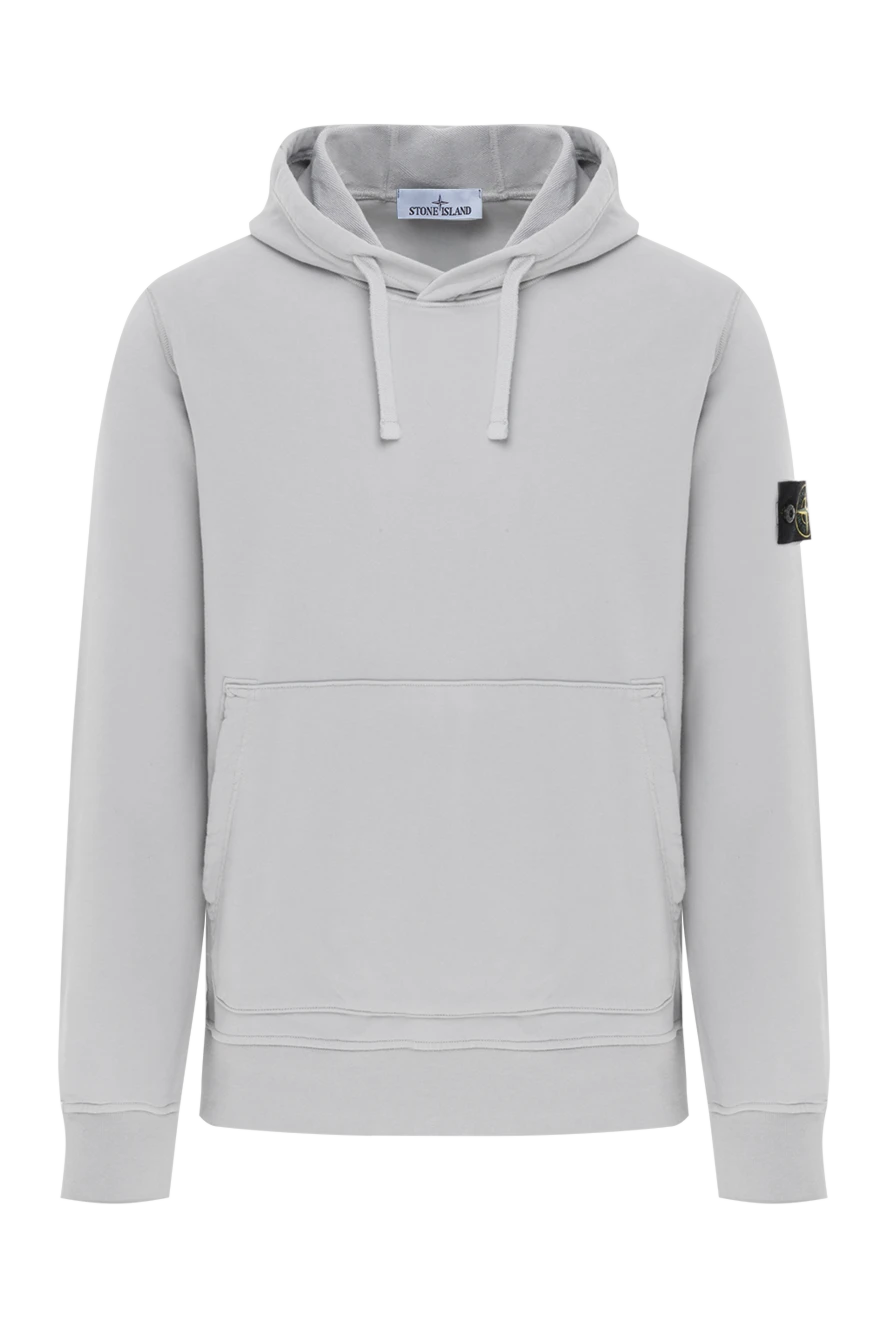 Stone Island худи с капюшоном и нашивкой в ??виде компаса из хлопка 186869 - фото 1