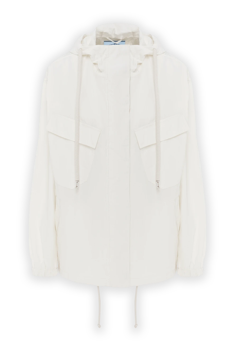 Prada white technical pongue blouson for women 186983 - photo 1