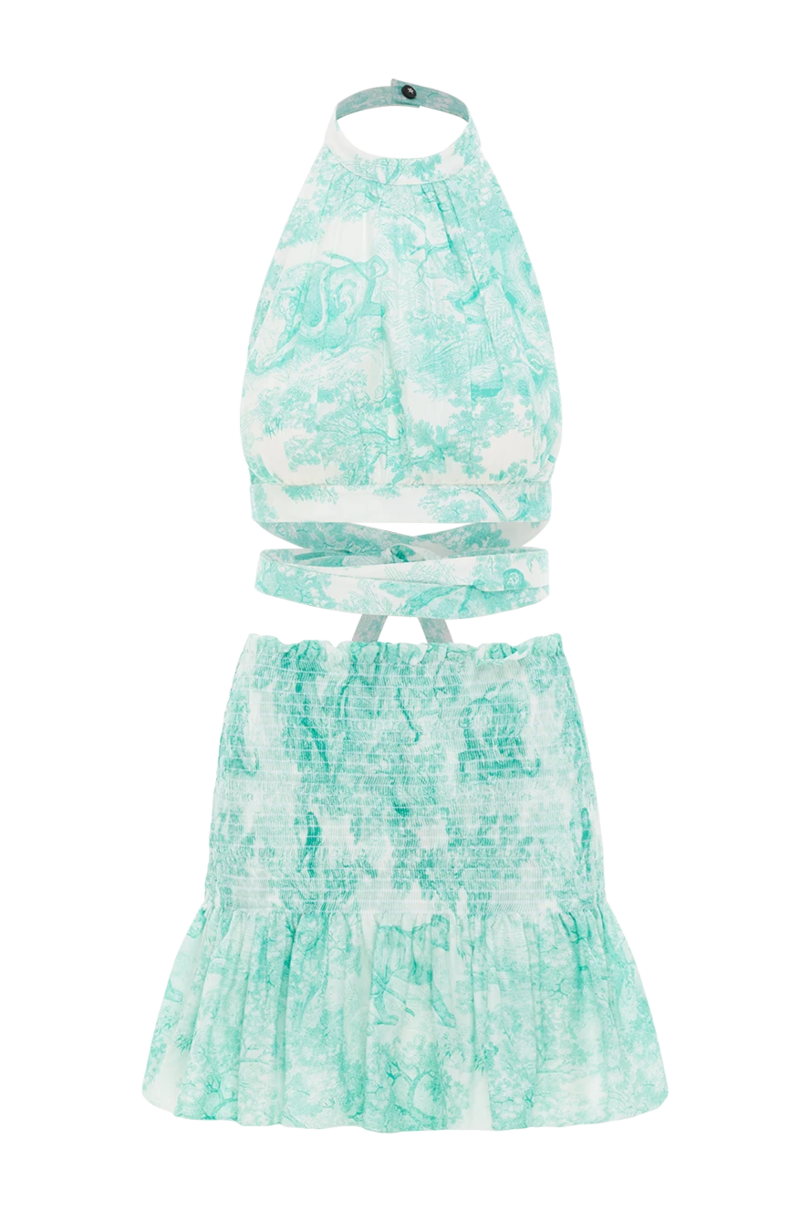 Dior toile de jouy sauvage green skirt suit 187053 - photo 1