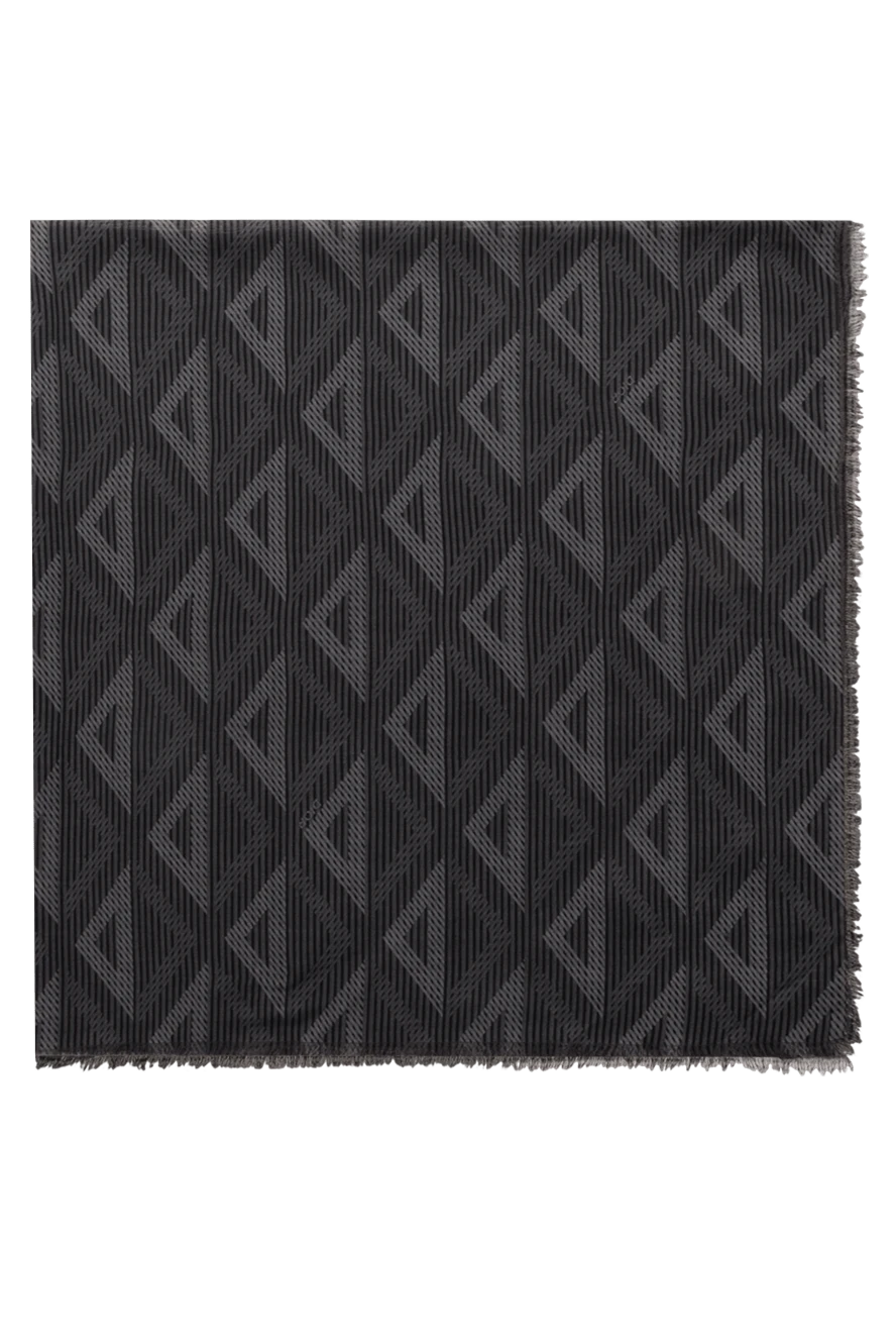 Dior wool scarf with logo men's gray 187077 - photo 1