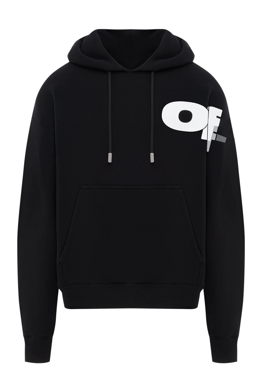 Off-White худи черного цвета с капюшоном и общим логотипом 187241 - фото 1