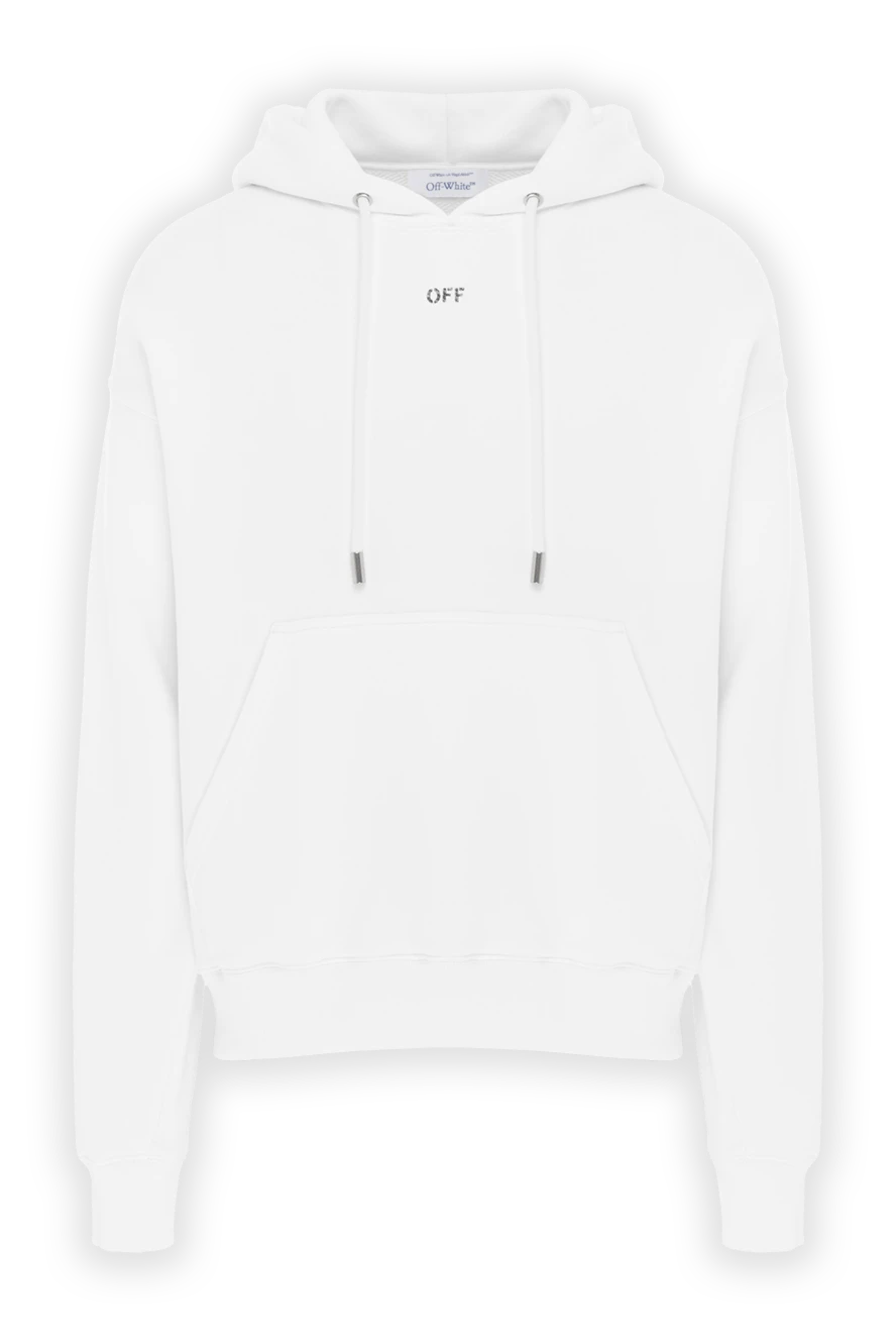 Off-White худи с капюшоном vibe arrow из хлопка белое 187248 - фото 1