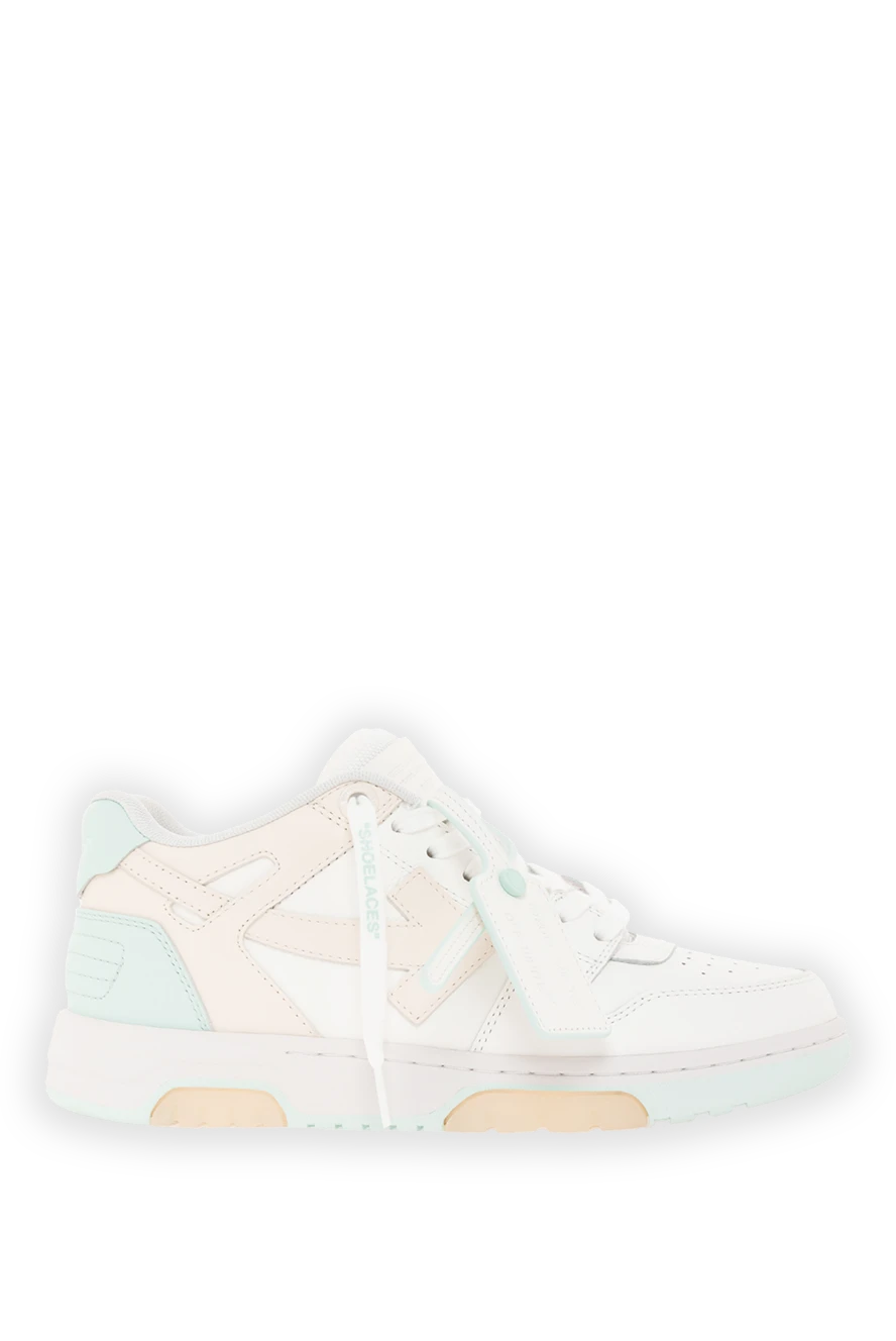 Off-White кросівки out of office зі шкіри жіночі білі 187280 - фото 1