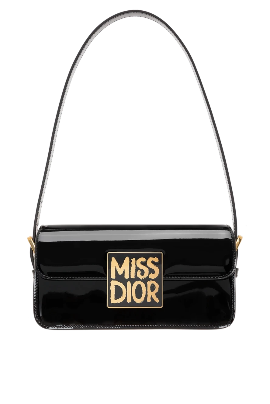 Dior miss dior flap bag in black patent calfskin 187336 - photo 1