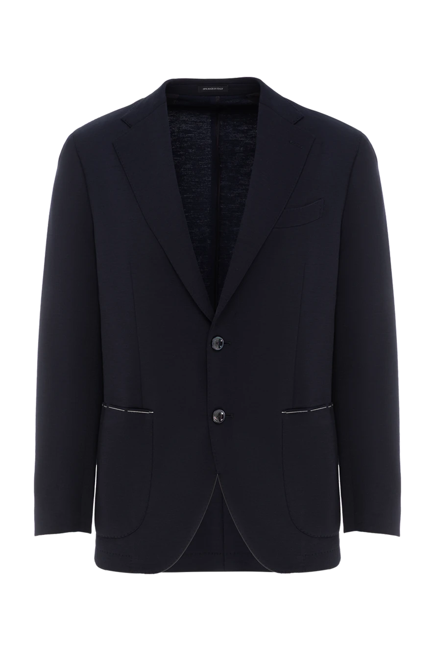 Sartoria Latorre темно-синий однобортный пиджак мужской 187405 - фото 1