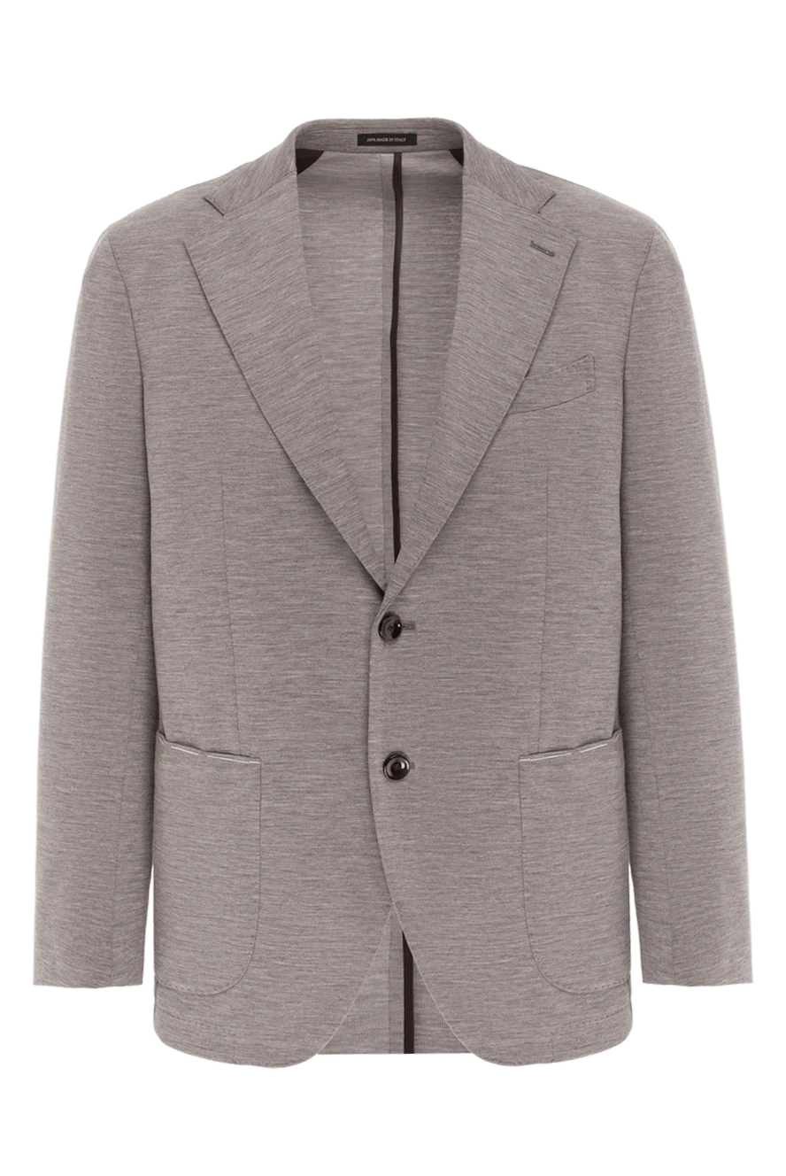 Sartoria Latorre бежевый однобортный пиджак мужской 187408 - фото 1