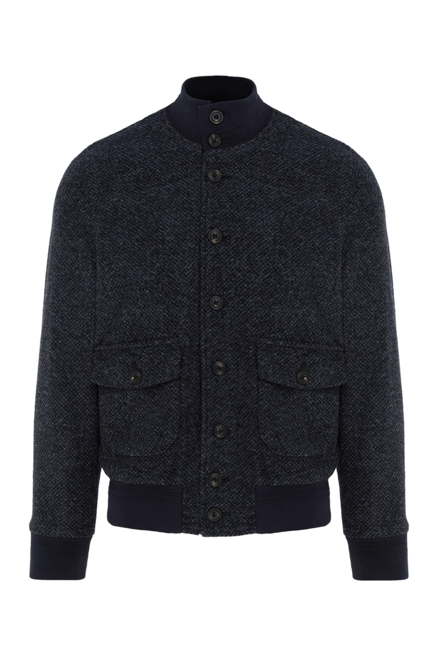 Lubiam soft blue men's cotton jacket with buttons 187718 - photo 1