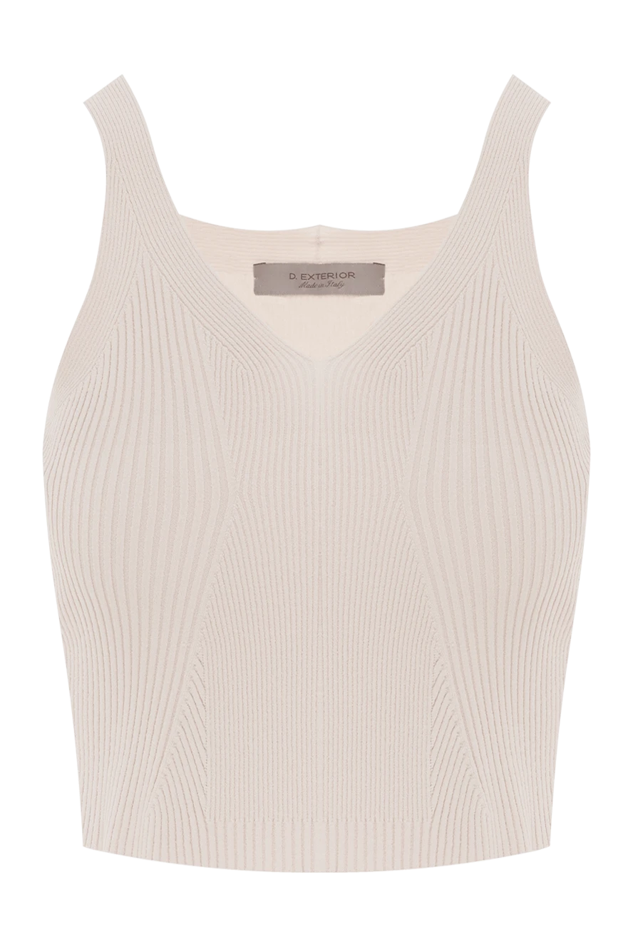 D.Exterior beige women's viscose top 187783 - photo 1
