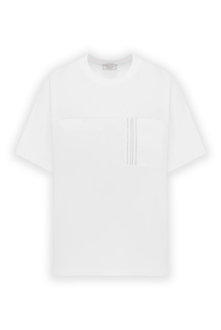 Peserico white t-shirt with cotton pocket 187801 - photo 1