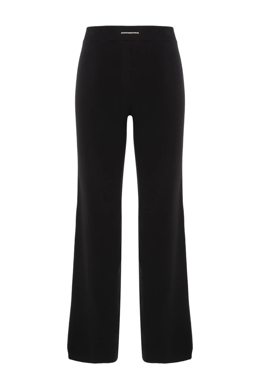 Peserico soft loose fit pants in egyptian cotton black 187803 - photo 1