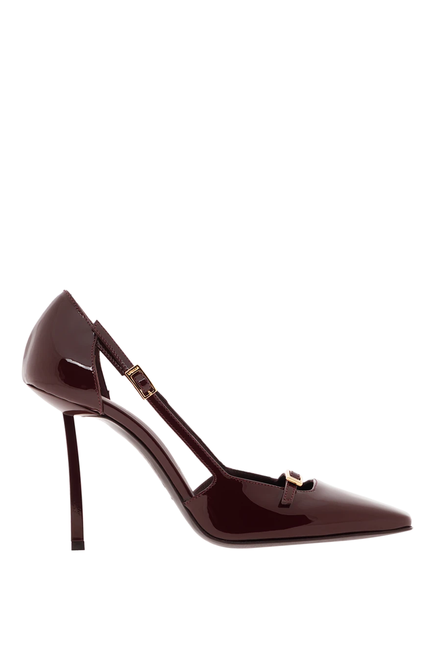 Le Silla vittoria burgundy patent leather strappy pumps 188056 - photo 1