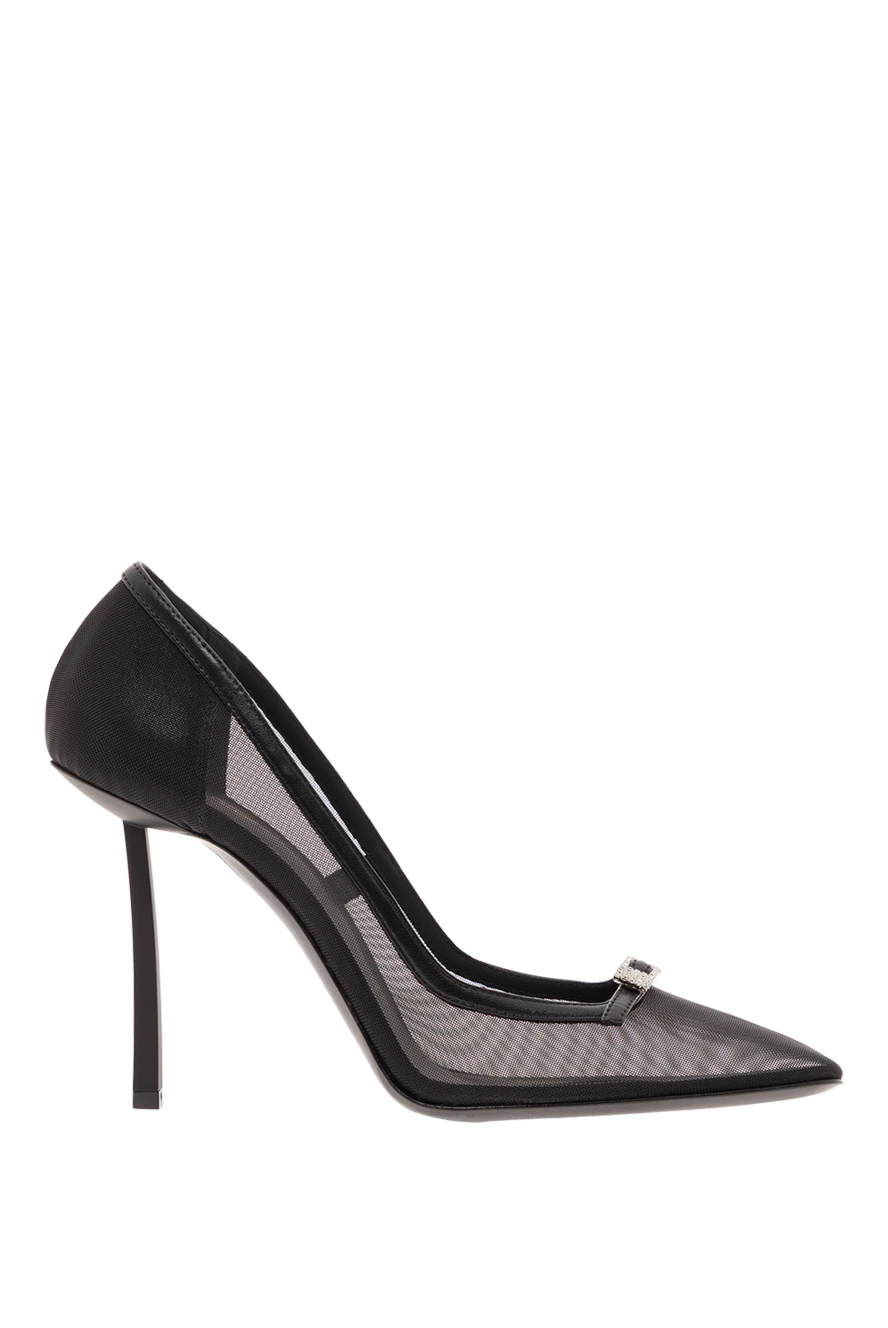 Le Silla vittoria black mesh high heel shoes 188059 - photo 1