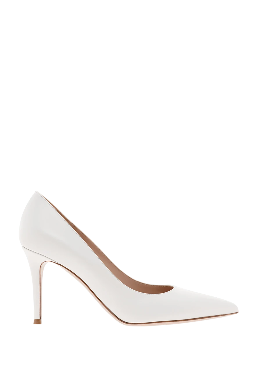 Gianvito Rossi leather heels gianvito 85 white 188065 - photo 1