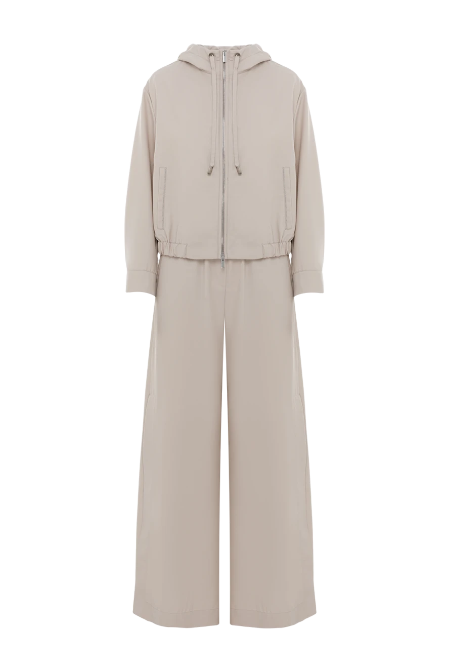 Peserico beige walking suit with wide trousers 188882 - photo 1