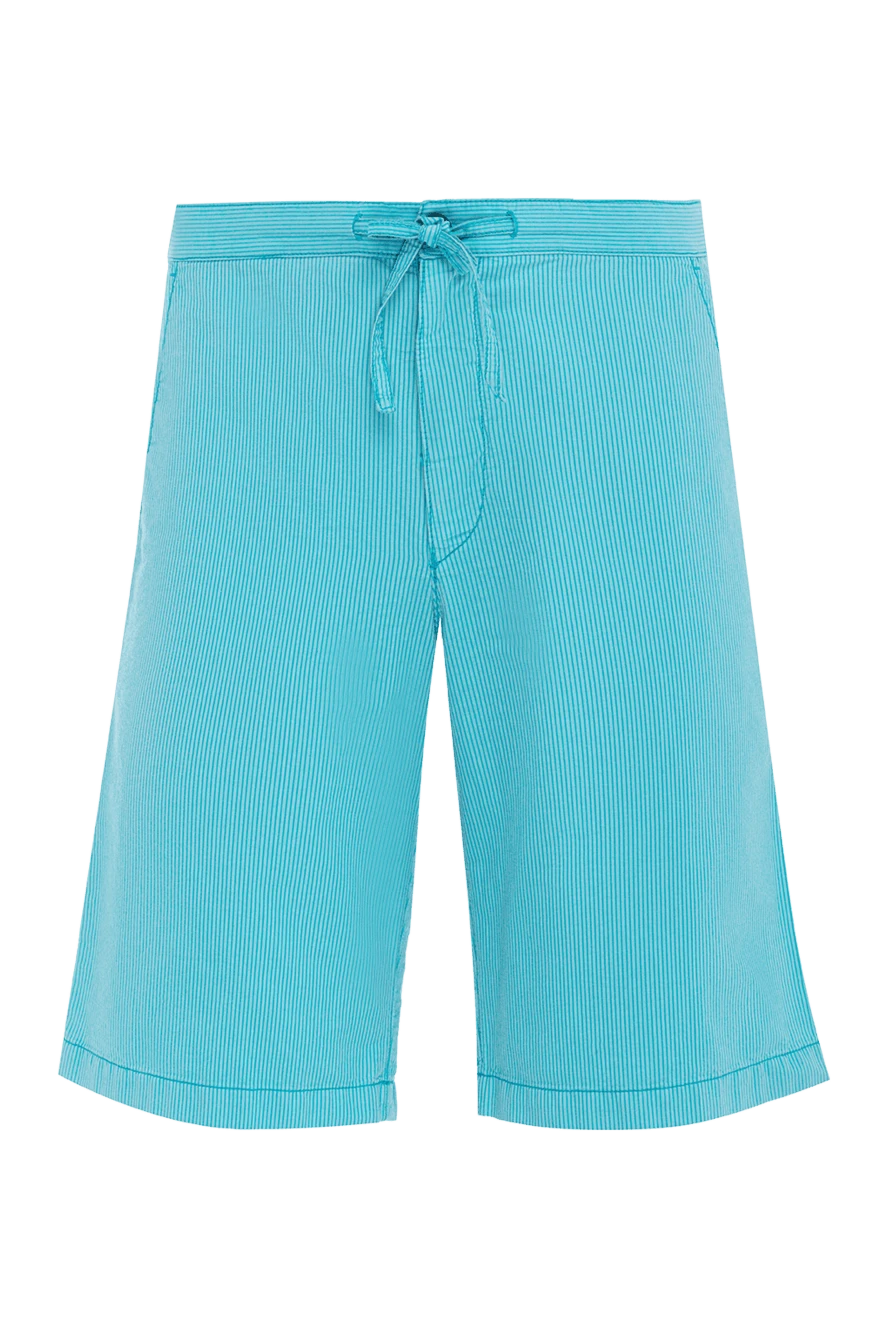 Armani шорты из хлопка и полиэстера голубые мужские 985505 - фото 1